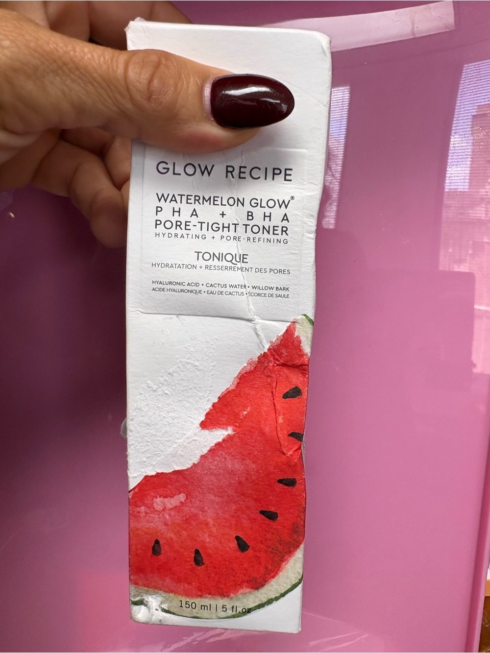 Glow Recipe Toner with Pink and Red Watermelon Artwork